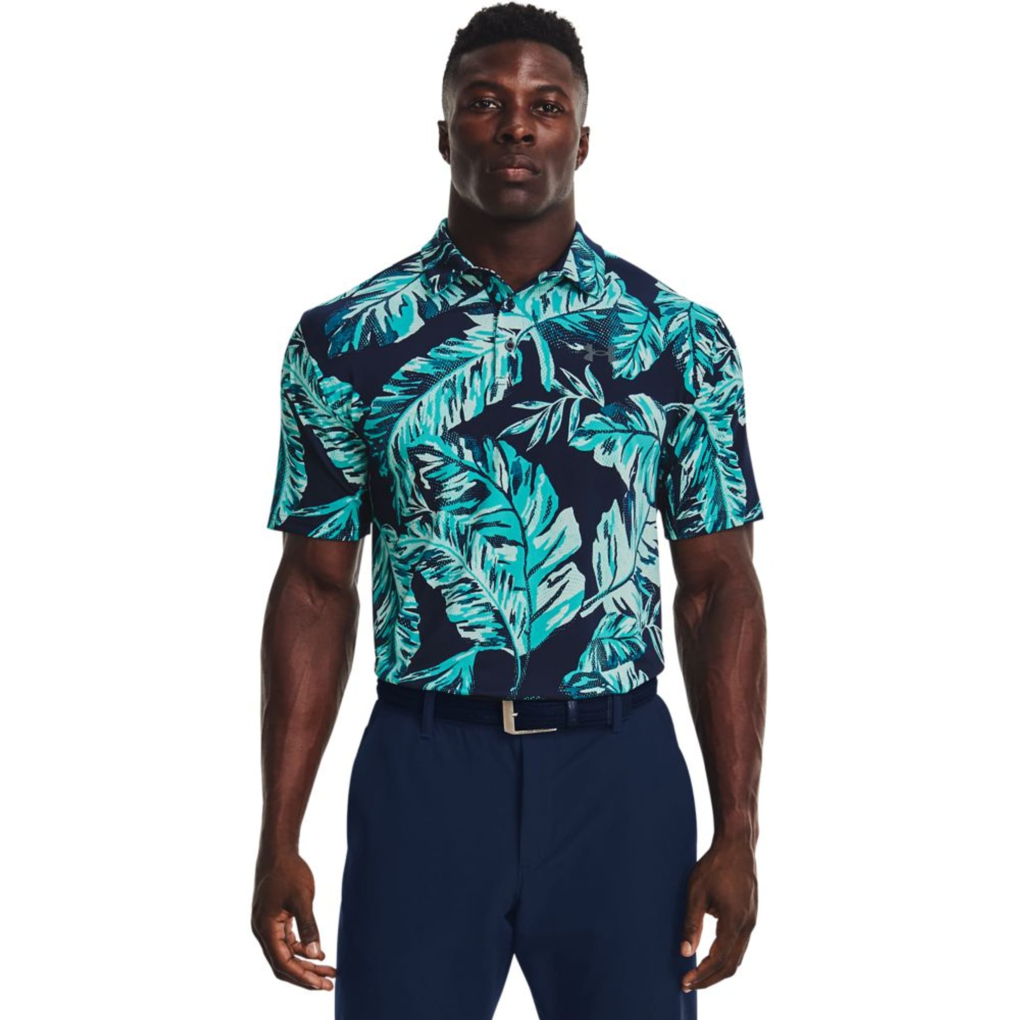 Under Armour M Polo Playoff 2.0 Academy/Cerulean/Pitch Grey Uomo