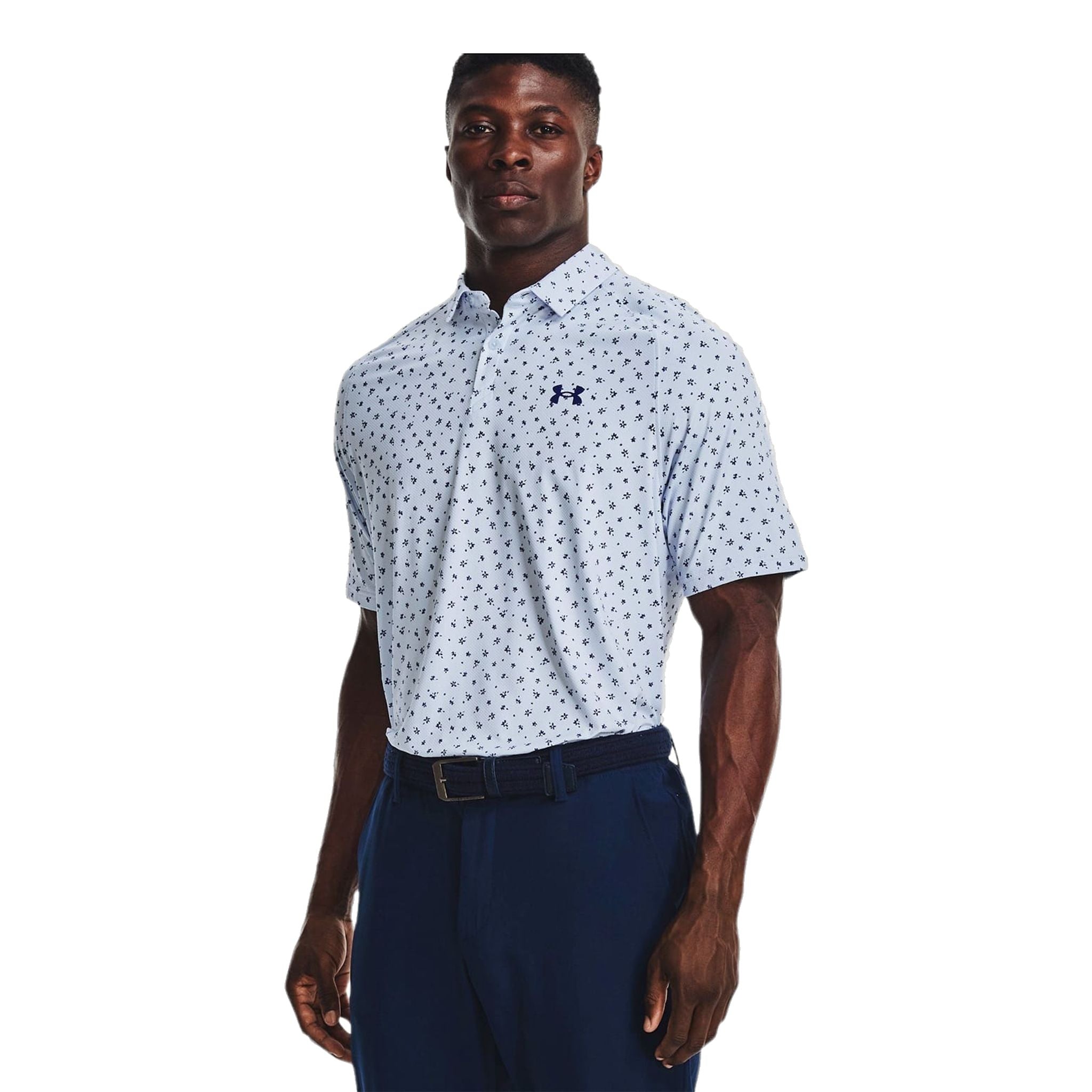 Under Armour Polo Manica Corta Iso-Chill Floral Dash Azzurro Uomo Uomo