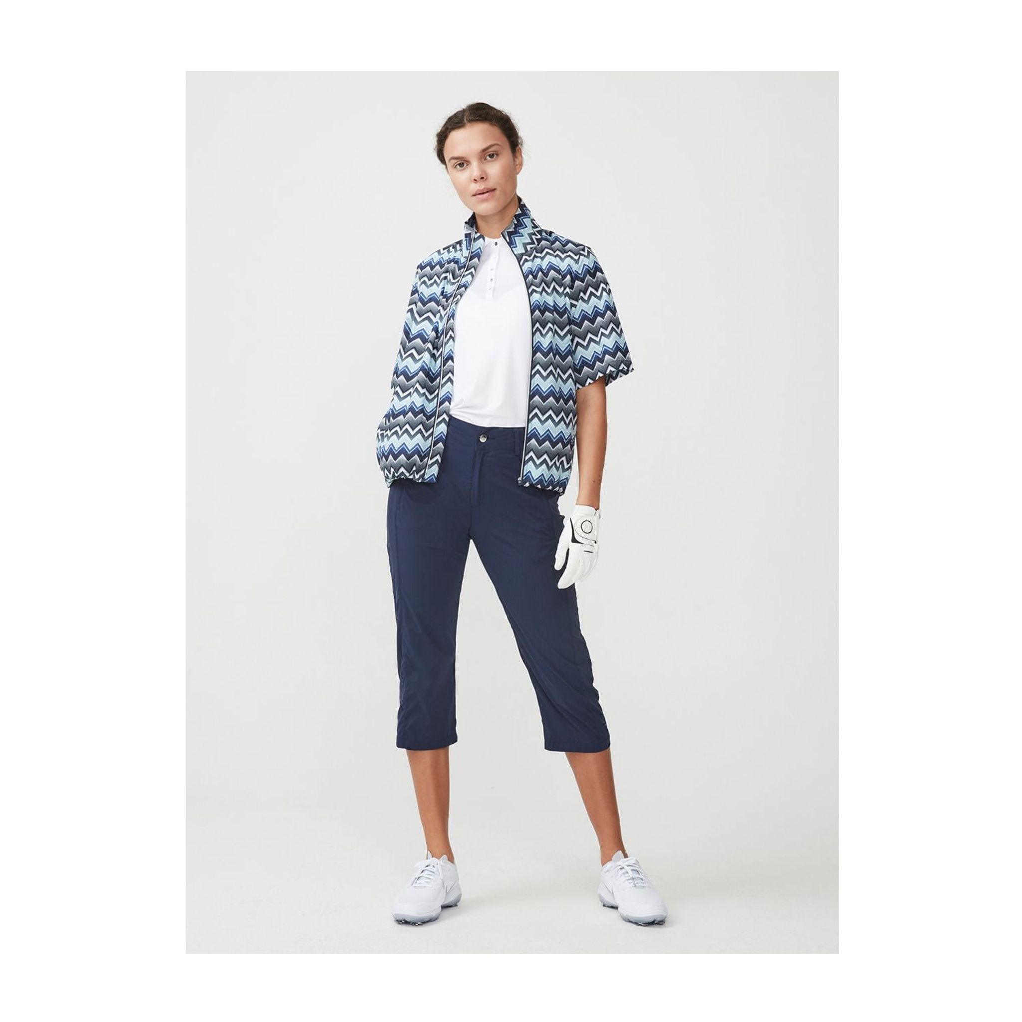Giacca antivento Röhnisch Pocket SS Zigzag Blu Donna