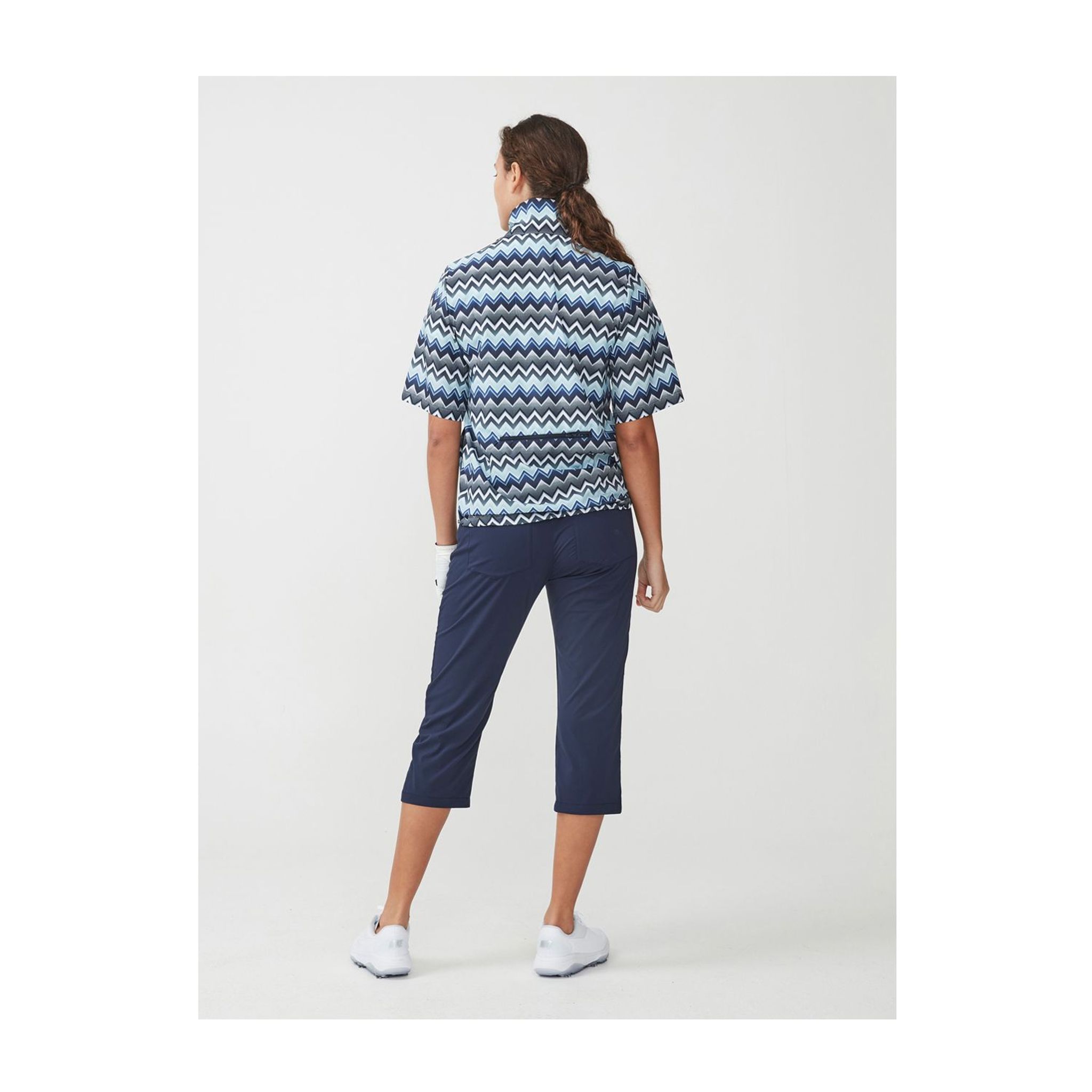 Giacca antivento Röhnisch Pocket SS Zigzag Blu Donna