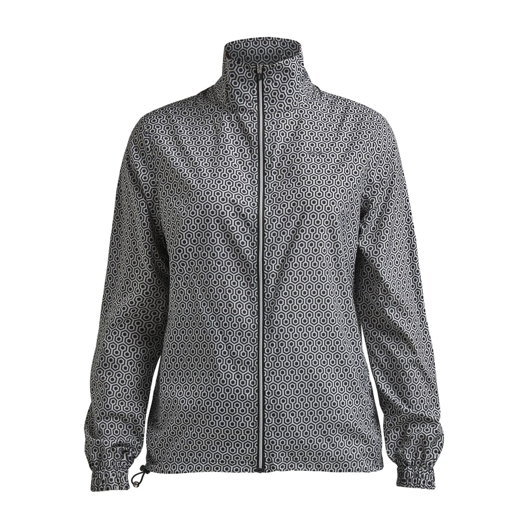 Giacca antivento tascabile Röhnisch Geo Comb Nero Donna