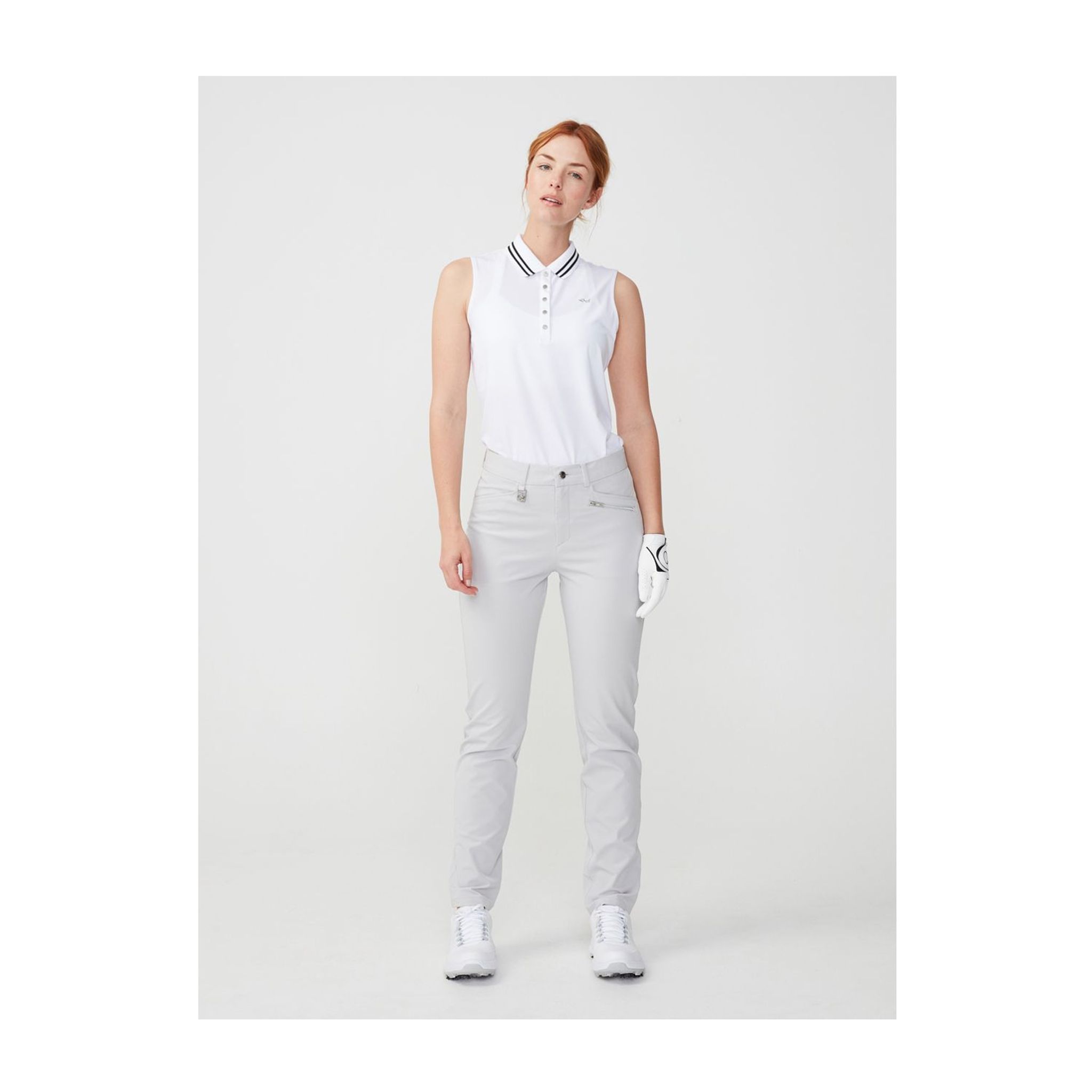 Pantaloni Röhnisch Comfort Stretch Grigio Argento Donna