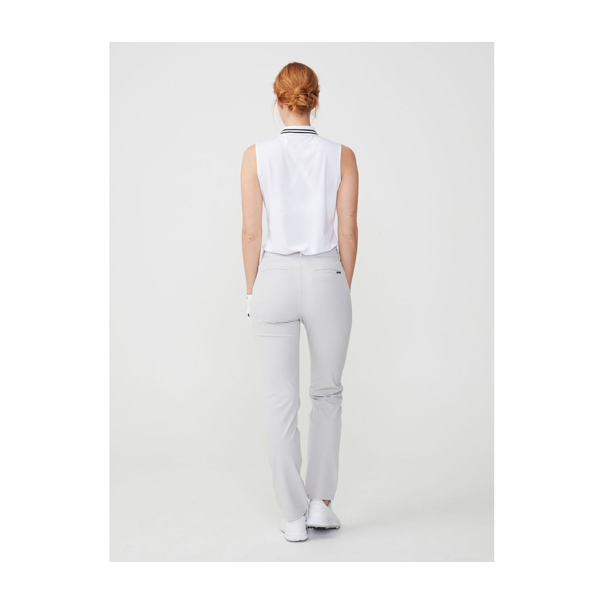 Pantaloni Röhnisch Comfort Stretch Grigio Argento Donna