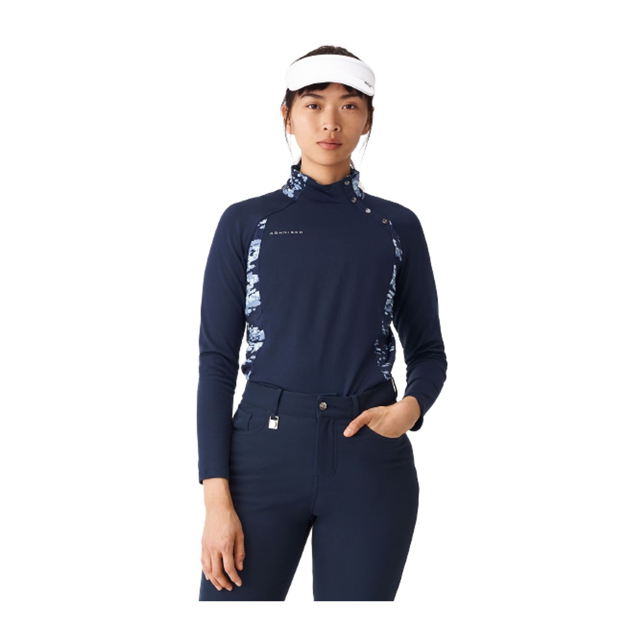 Röhnisch W Layer Megan Maniche Lunghe Blu Navy/Camo Donna
