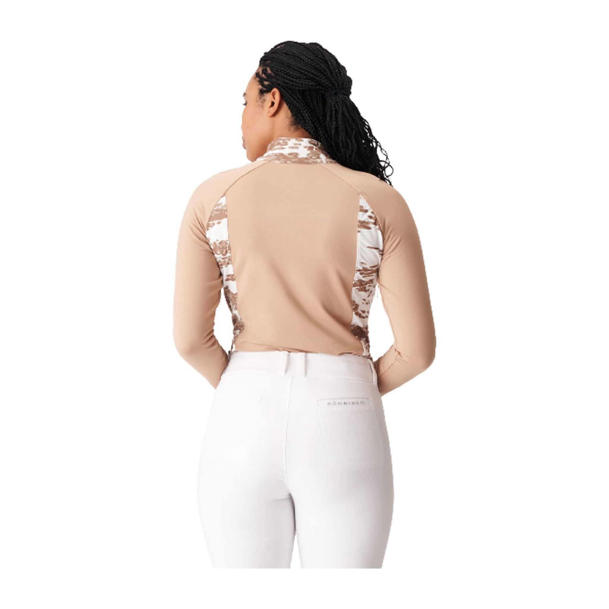 Röhnisch W Layer Megan Manica Lunga Beige/Camo Donna