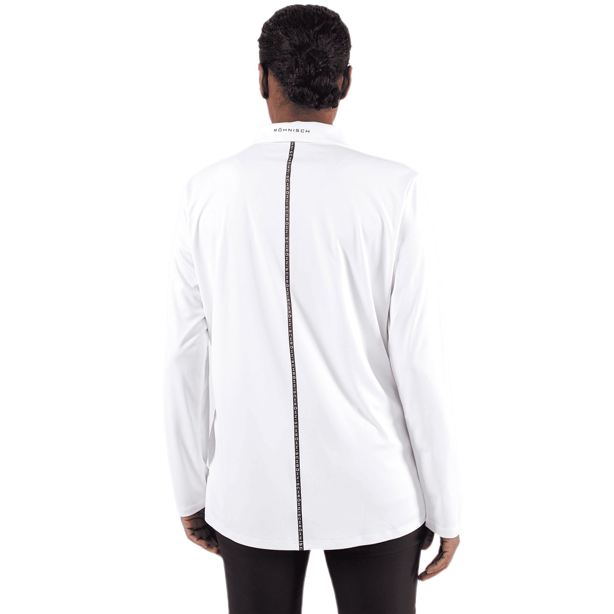 Röhnisch Lynn Golf Polo Manica Lunga Bianco Donna