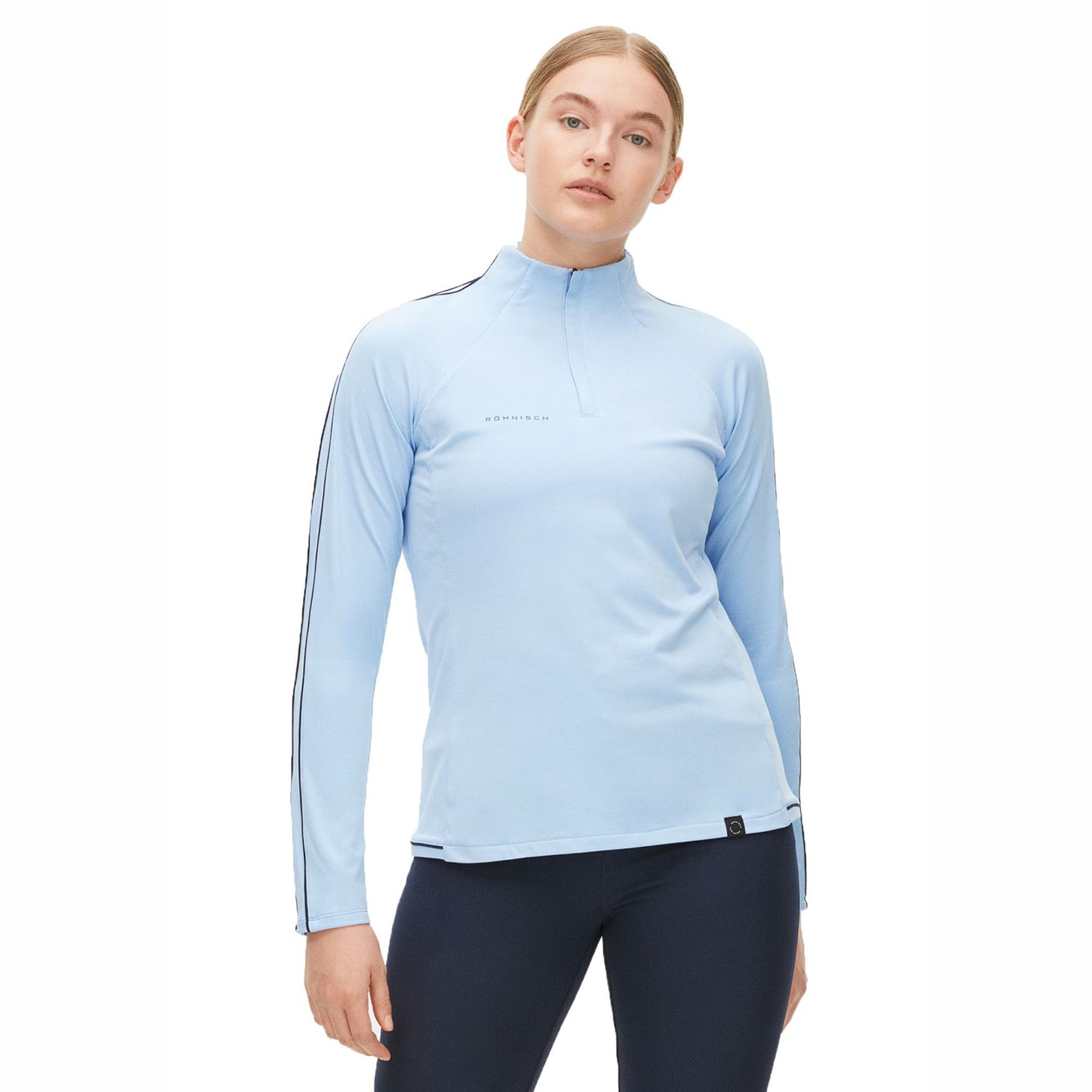 Röhnisch Serena Golf Layer Mezza Zip Blu Polvere Donna Donna