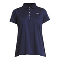 Röhnisch Polo plissettato Indigo Night Donna