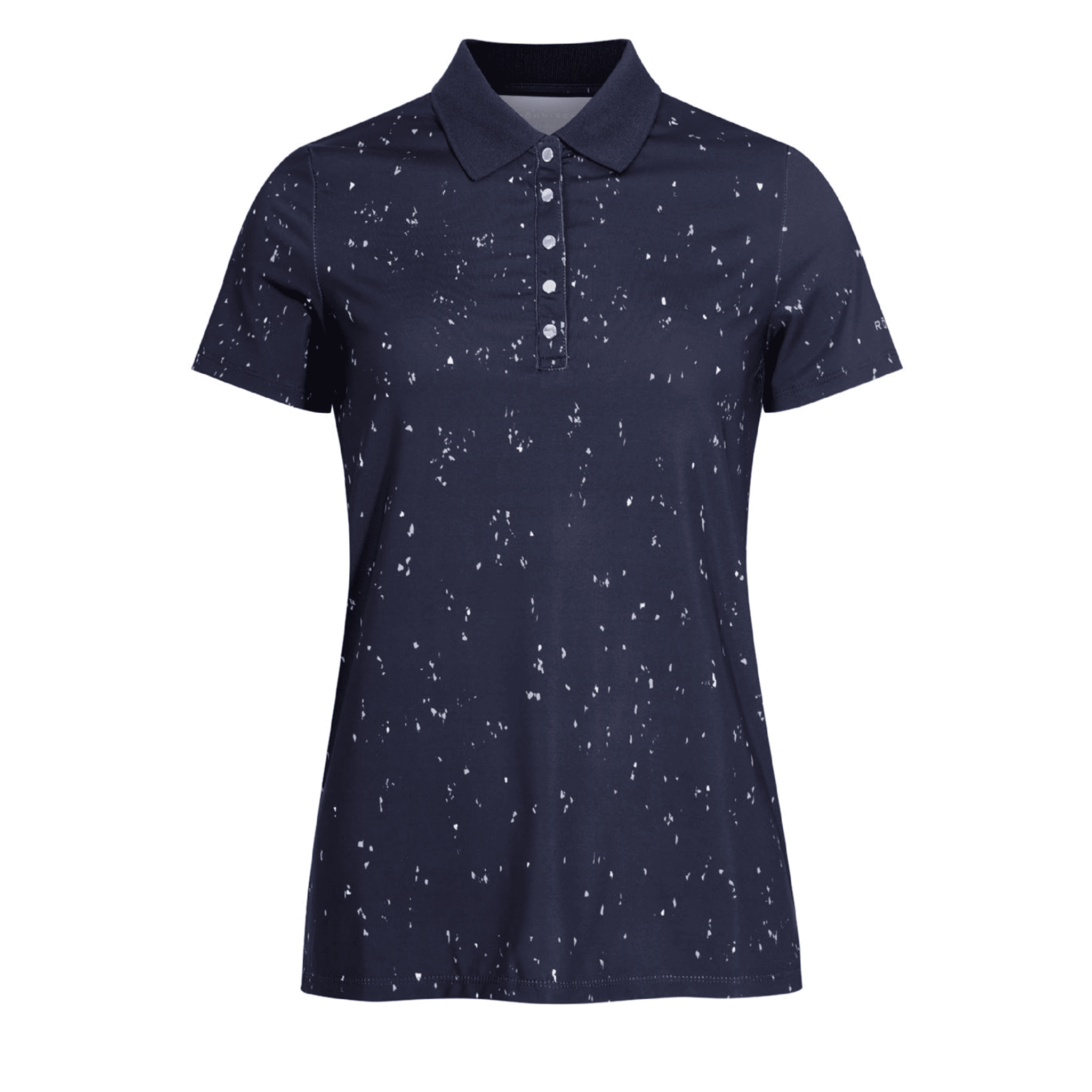 Polo Röhnisch Direction blu navy Micro Spot Donna