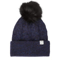 Berretto con treccia a pompon Röhnisch blu navy da donna da donna