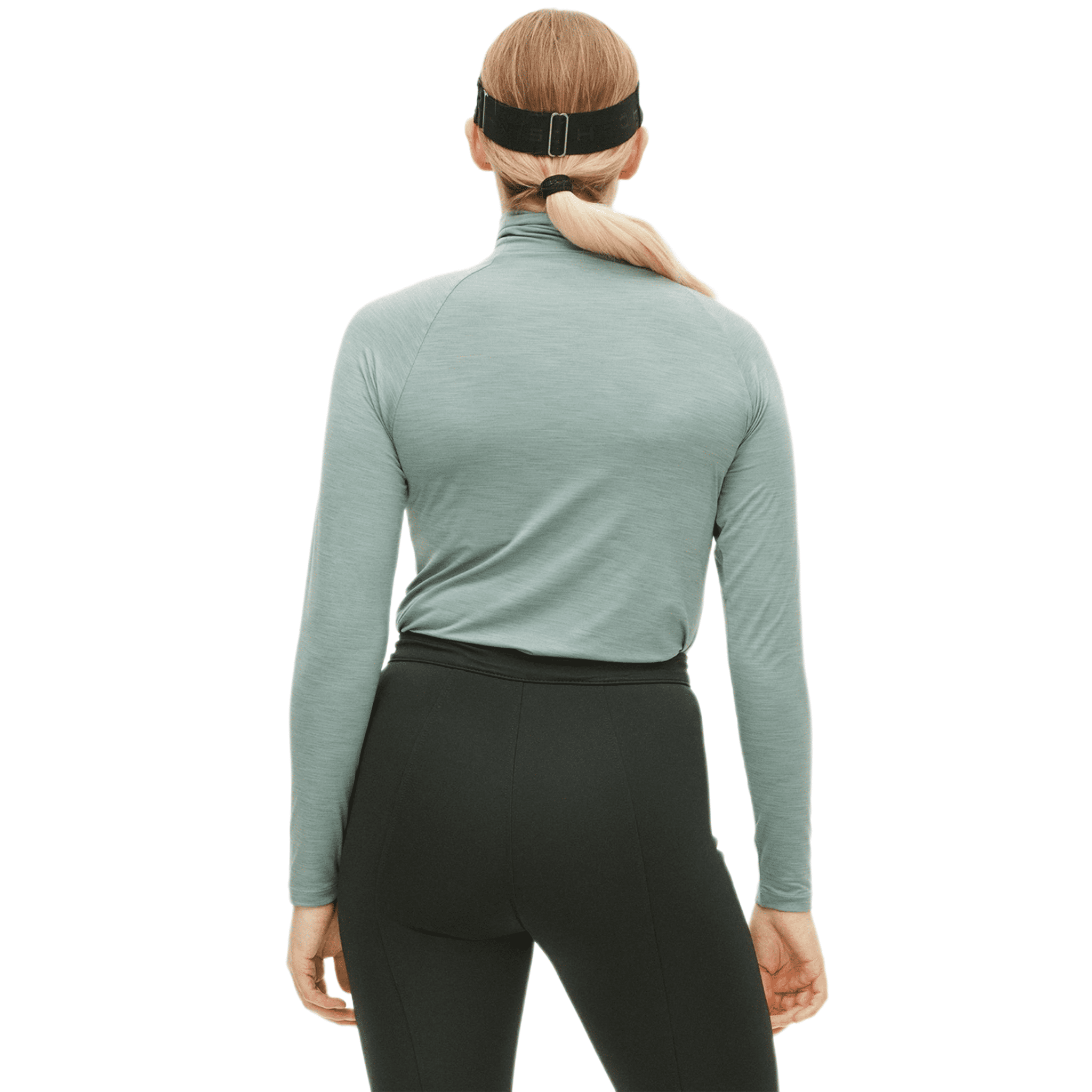 Röhnisch Hailey Polo da golf a maniche lunghe Ice Green da donna