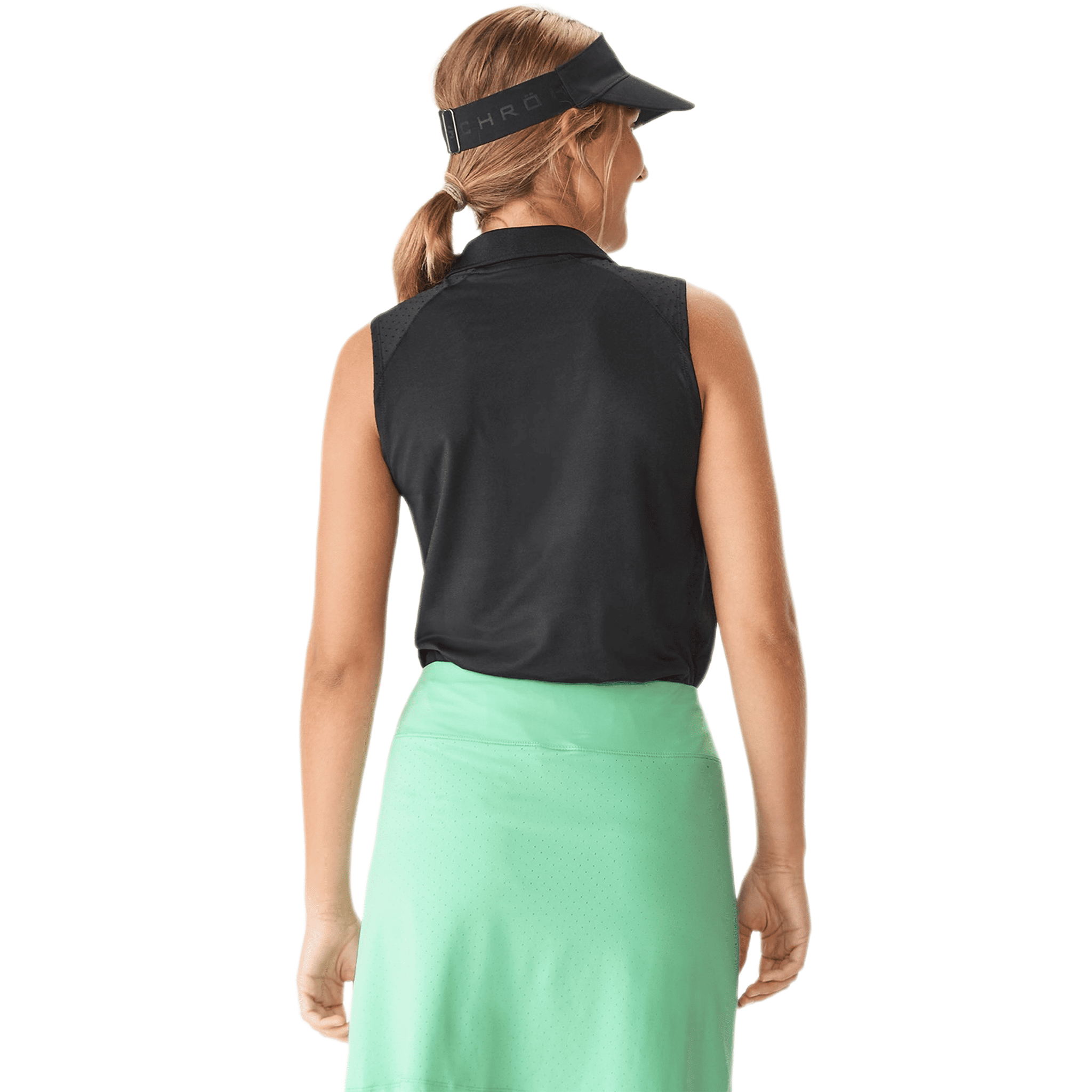 Röhnisch Rumi Polo Senza Maniche Nero Donna Donna