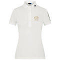 Polo da donna J. Lindeberg bianca con logo "THE LOGE" Ladies