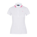 J. Lindeberg W Alve-Cotton Poly Polo Bianco Donna