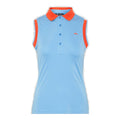 J. Lindeberg W Lyla-TX Coolmax Polo Lake Blue Donna