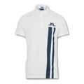 Polo J. Lindeberg M Zeke Reg Fit-Lux Piquet bianca da uomo