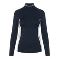 J. Lindeberg W Layer Zadie Soft Compression Top manica lunga blu scuro donna