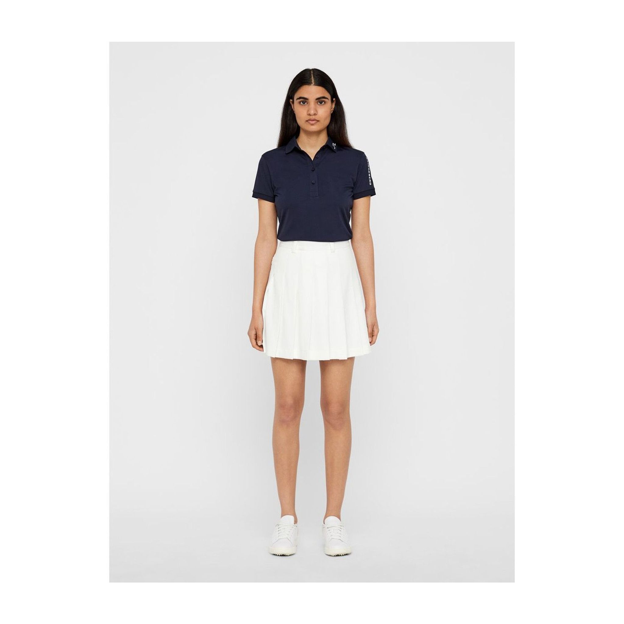 J. Lindeberg W Tour Tech slim TX Jersey Polo JL Navy Donna