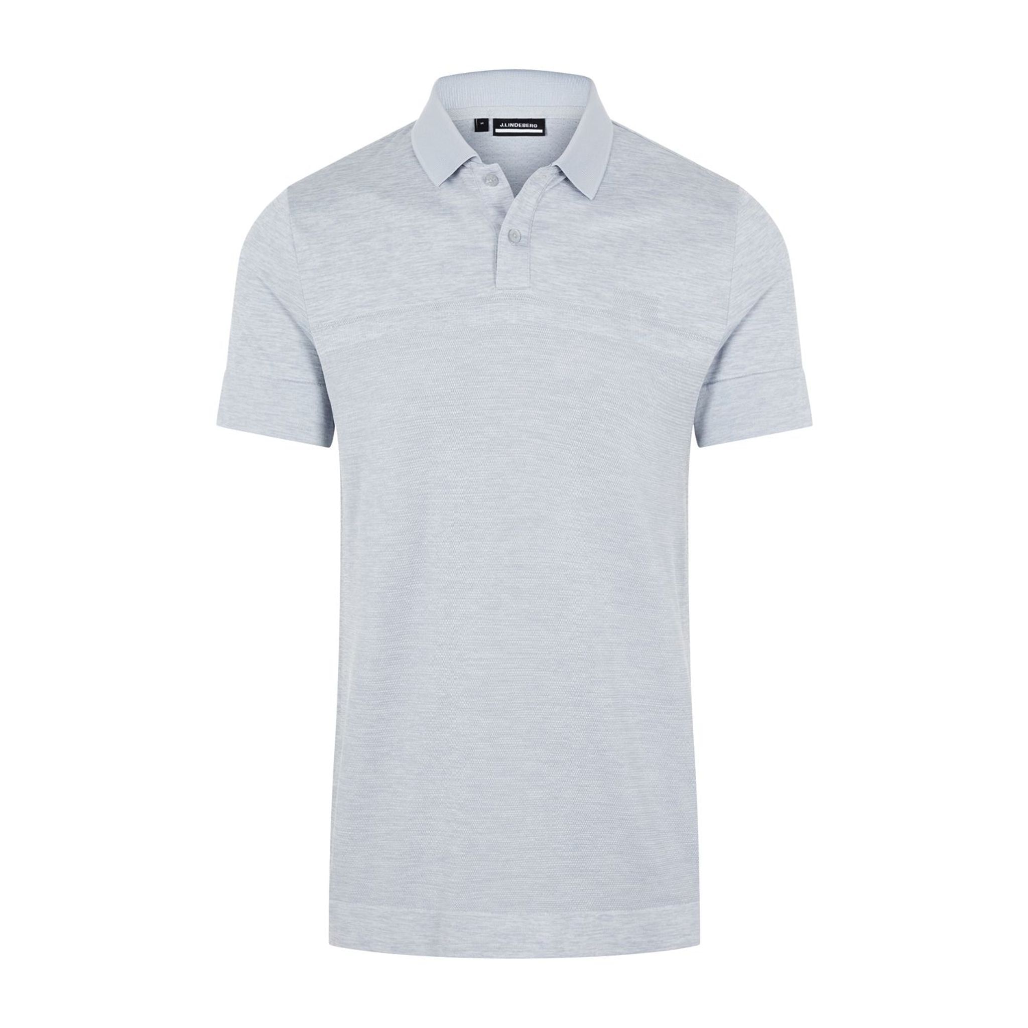 J. Lindeberg M Alfy Seamless SS Polo Stone Grey Melange Uomo