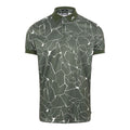 Polo J. Lindeberg M Tour Tech Reg Fit con stampa SS, con spacchi, verde timo, da uomo
