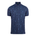 J. Lindeberg M Glen Regular Fit SS Polo JL Bridge Ocean Blue Uomo