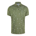 J. Lindeberg M Glen Regular Fit SS Polo JL Bridge Thyme Green Uomo