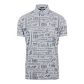 J. Lindeberg M Kv Regular Fit SS Polo Print JL Future Gray Uomo