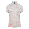 J. Lindeberg M Tour Tech Reg Fit Print SS Polo Slit Grigio Uomo