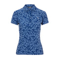 Polo J. Lindeberg W Alaya Jacquard SS Animal Midnight/Summer Bl da donna