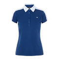 J. Lindeberg W Cara SS Polo Animal Blu Bianco Donna