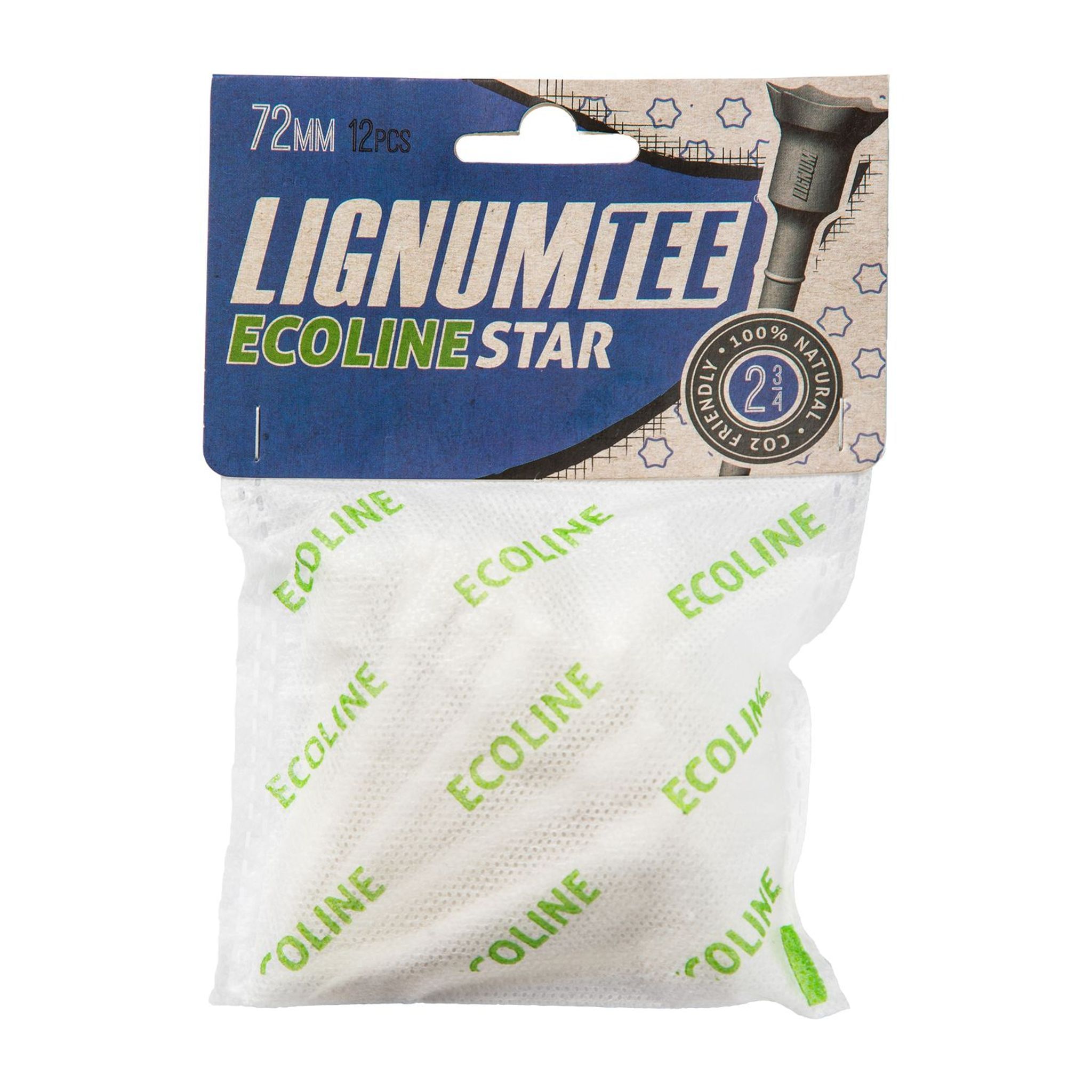 Lignum Eco 72mm Star [12Tees] Bianco