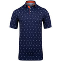 Polo Kjus M Golfer SS Atlanta Blu/Bianco da uomo