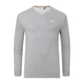 Kjus Pullover Scollo A V Kirk Argento Grigio/Melange Uomo