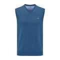 Fynch Hatton maglione gilet azzurro uomo