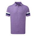 Polo Footjoy M Pique Spacedye SS Viola/Blu/Bianco Uomo
