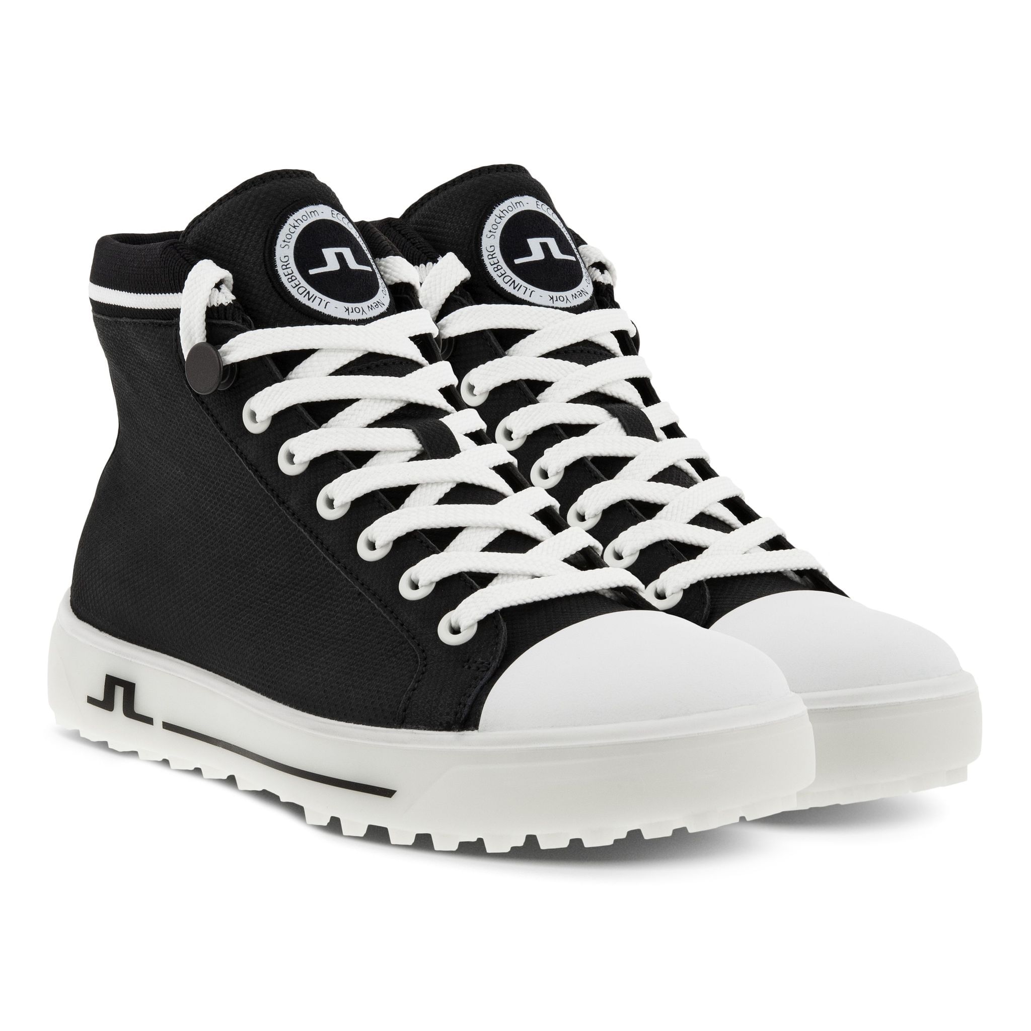 Ecco W Golf Tray "JL" Nero/Bianco Limited Donna