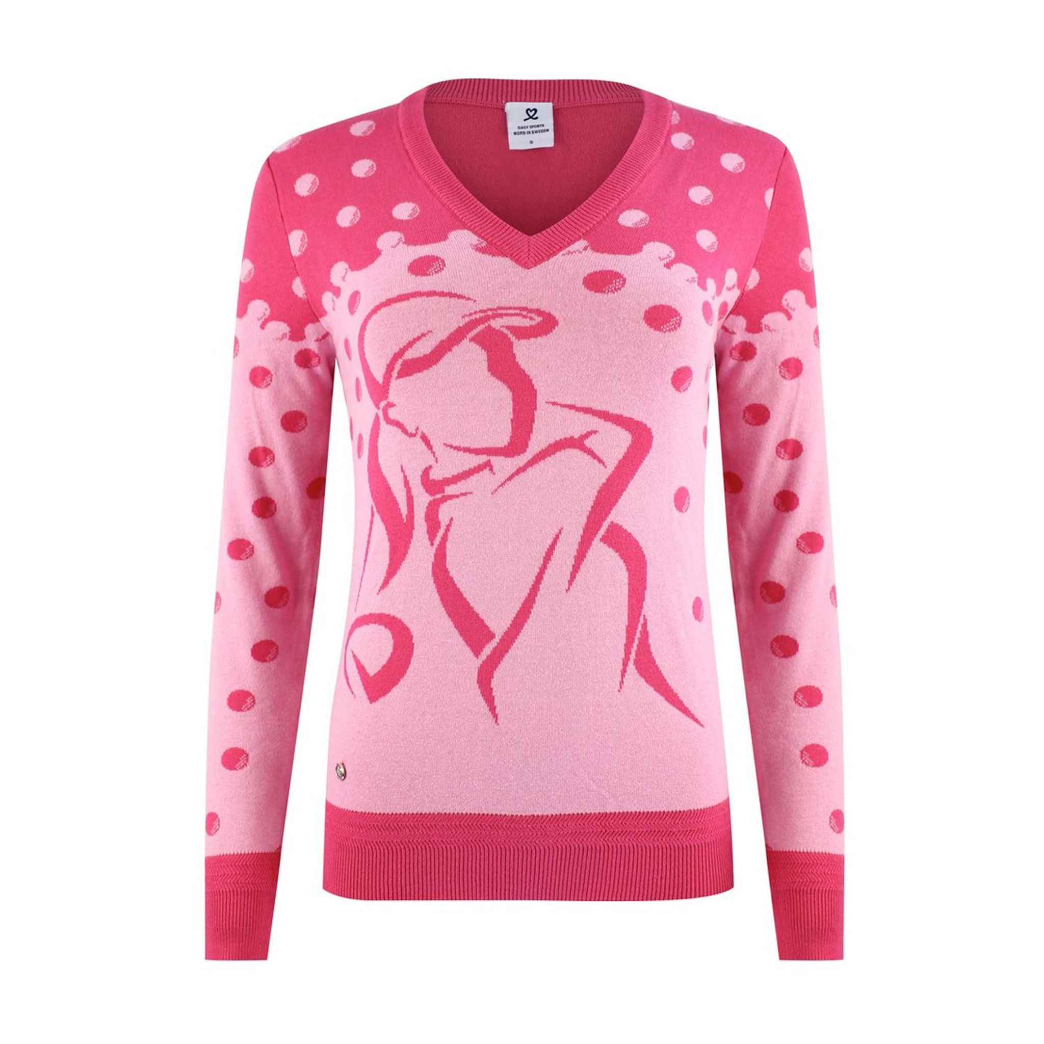 Maglione scollo a V sportivo quotidiano W Aim Fruit Punch Donna