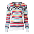 Daily Sports W Mathilde Pullover Scollo a V Bianco Donna
