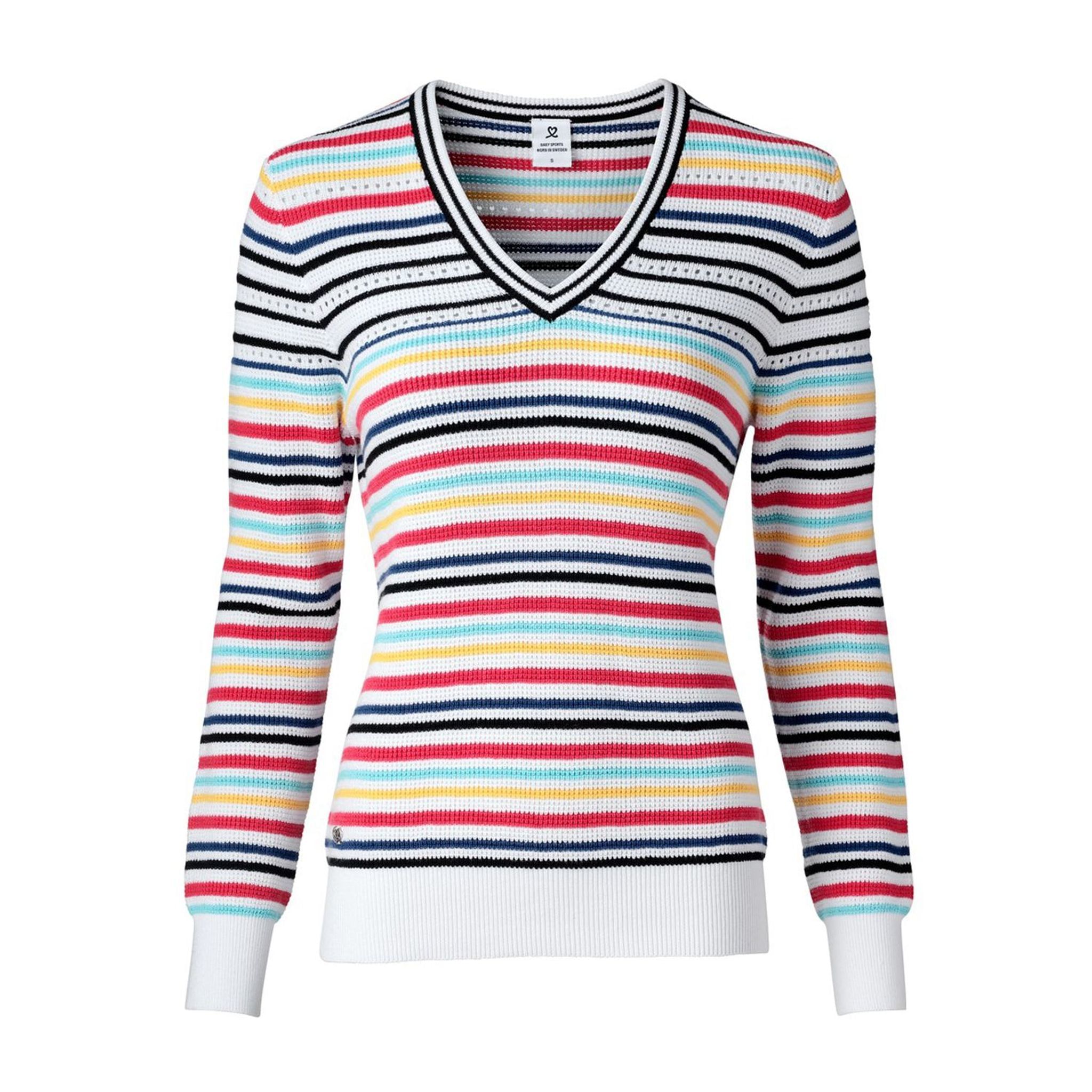 Daily Sports W Mathilde Pullover Scollo a V Bianco Donna
