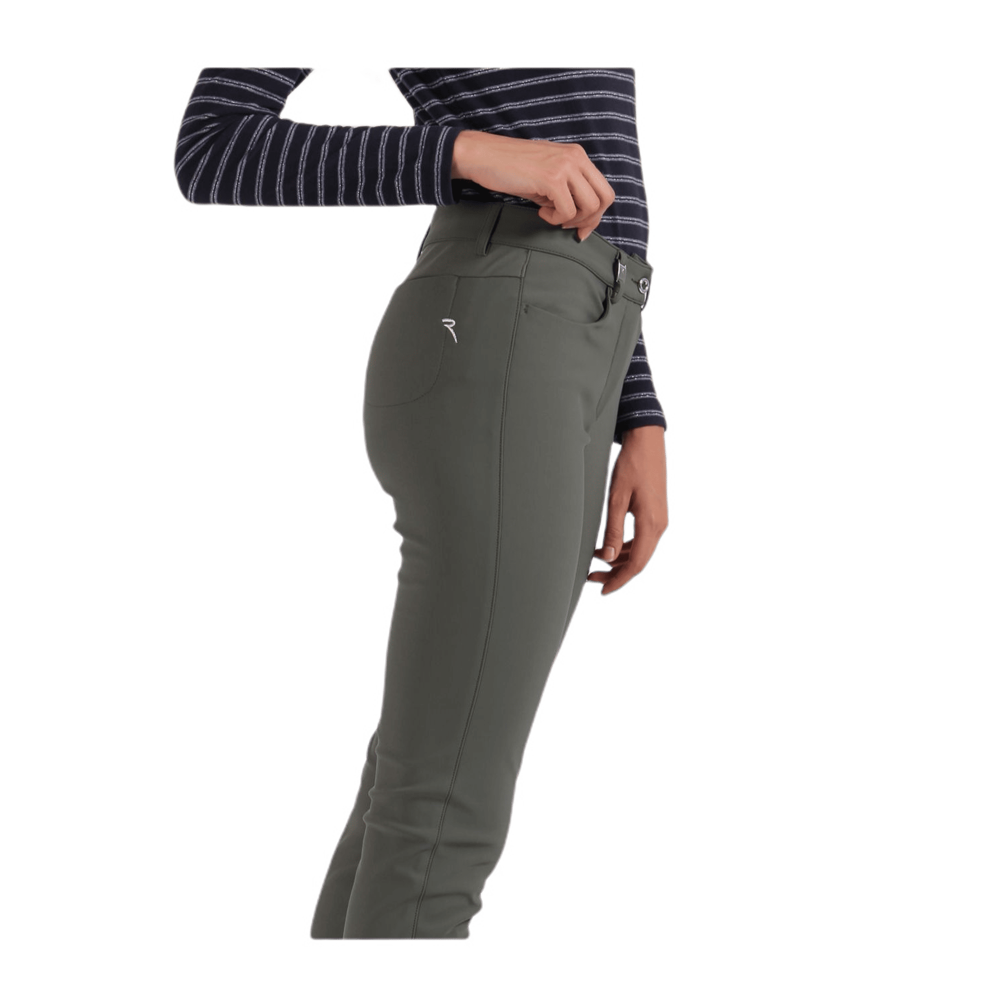 Chervo W Pantaloni Squotta Olive Donna