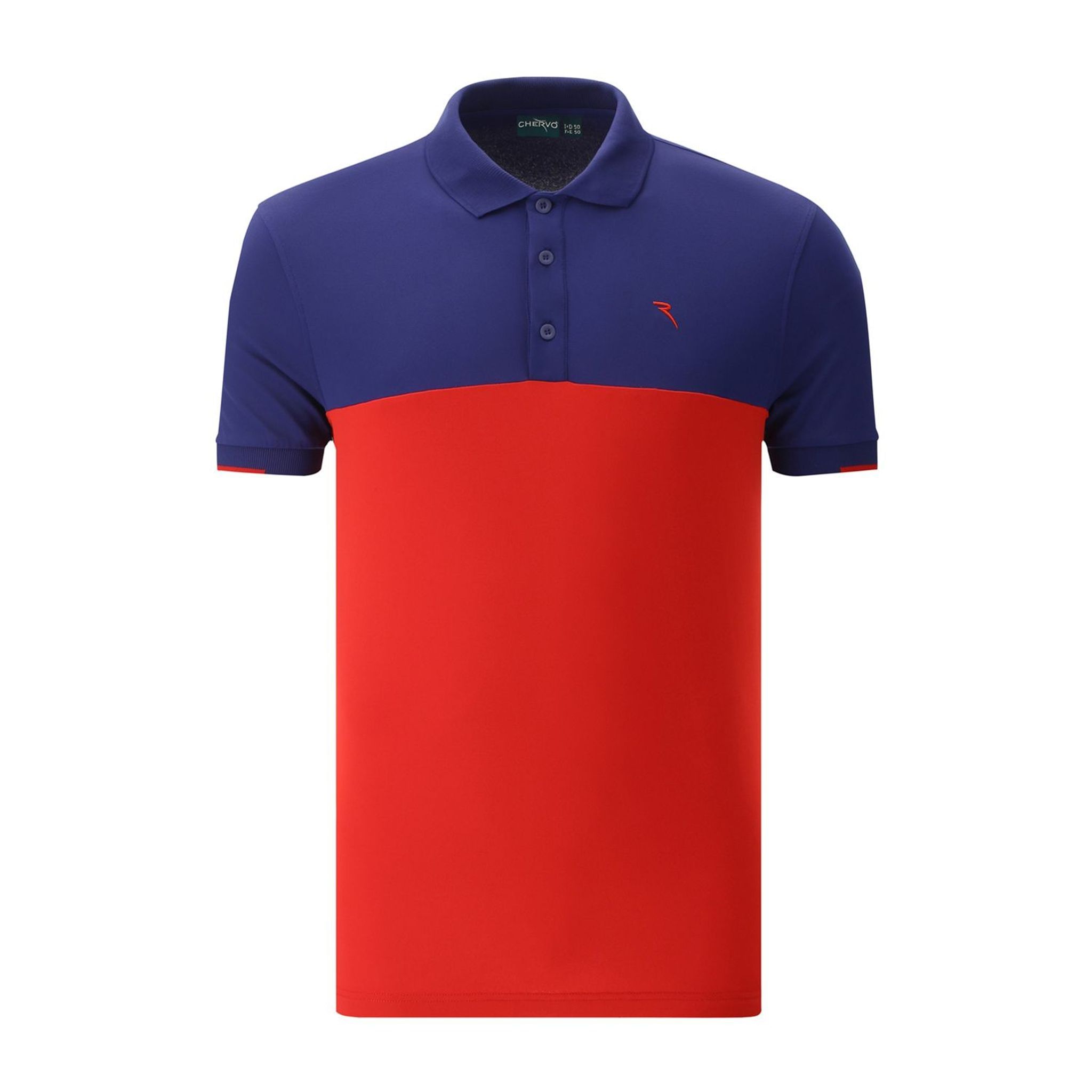 Chervo M Aymon SS Polo Rosso/Blu Uomo