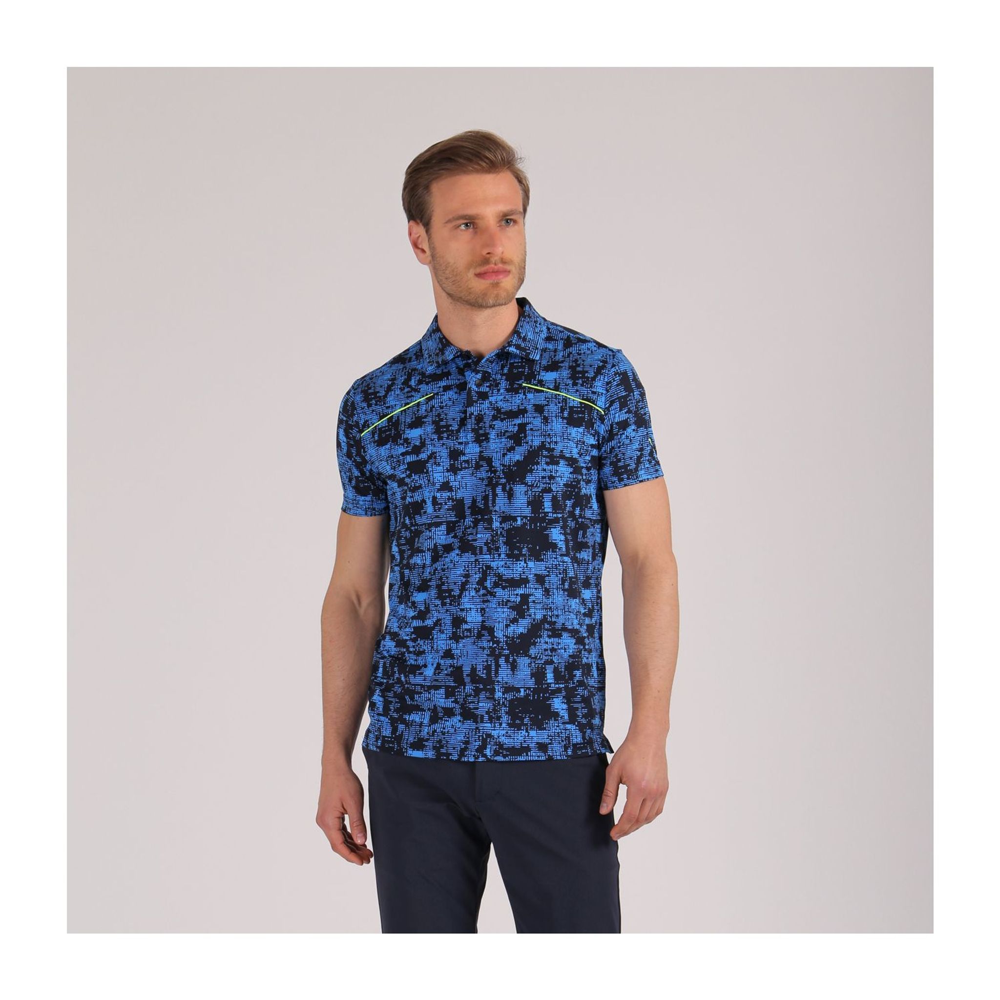 Chervo Polo Astratta Blu Uomo