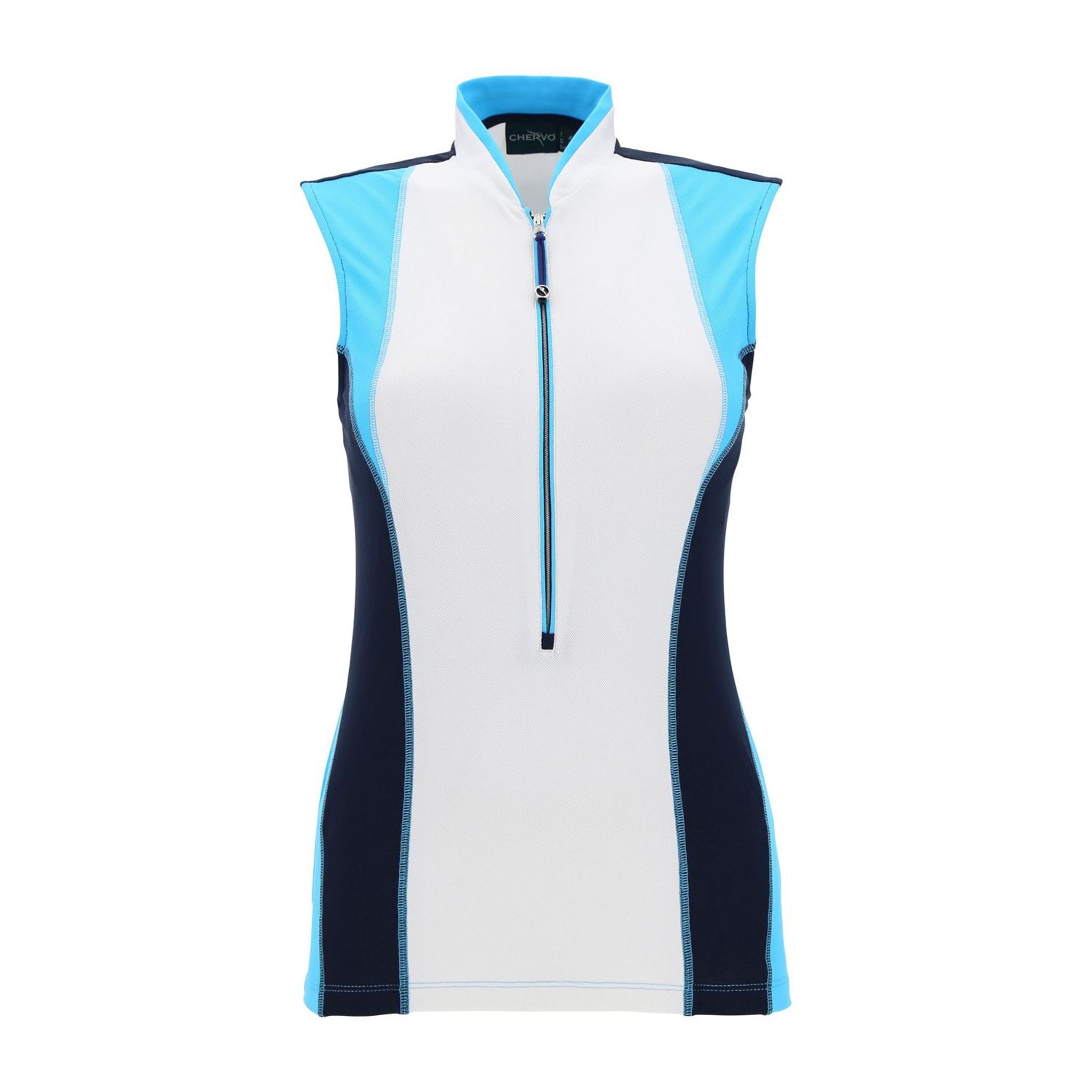 Chervo W Albizia SL Polo Bianco/Azzurro Donna
