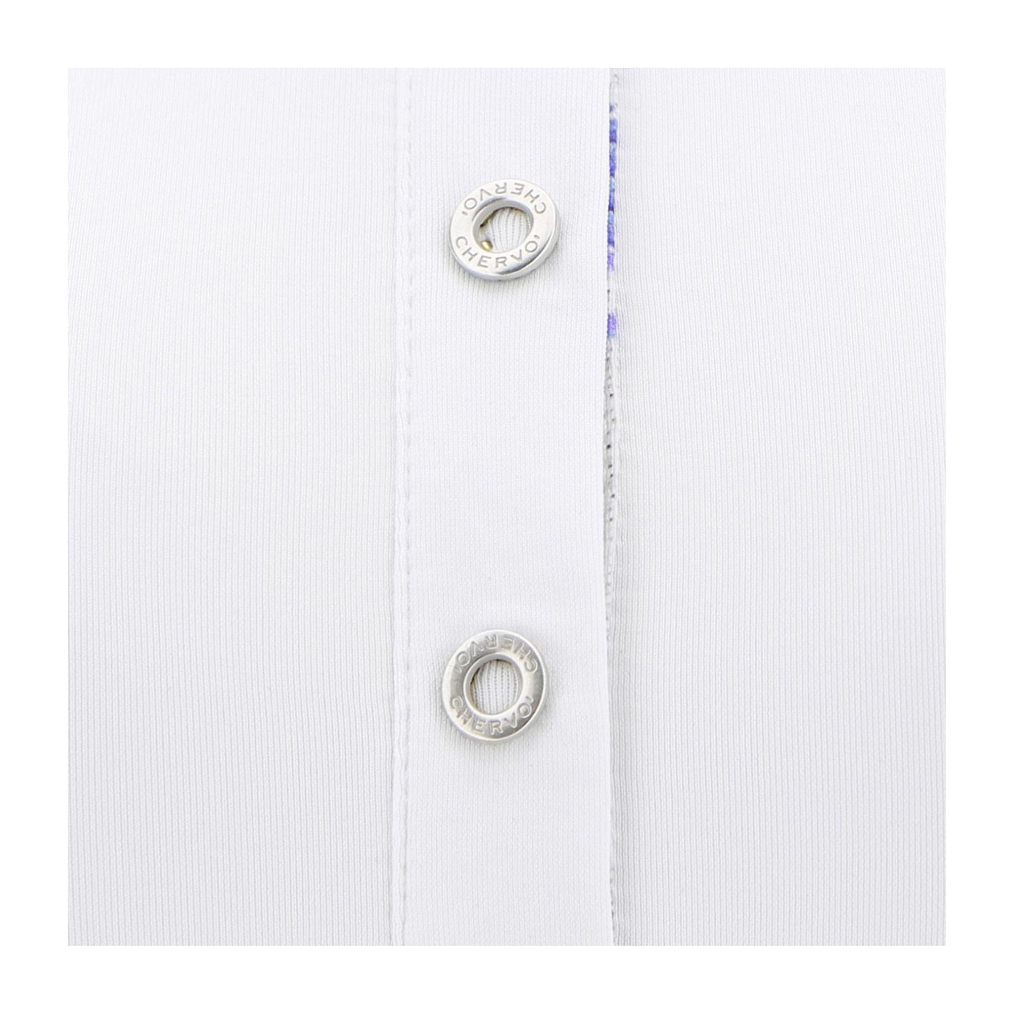 Chervo W Alaavio SL Polo Bianco/Blu fantasia Donna