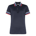 Cross Sportswear W Polo Stripe Blu Navy Donna