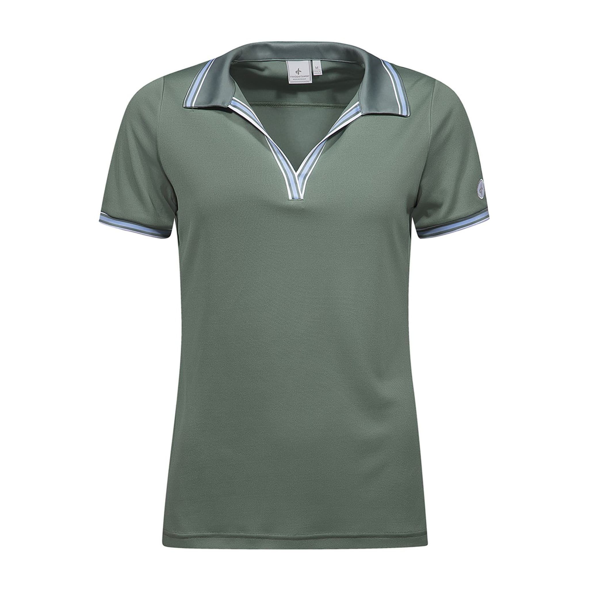 Cross Sportswear W Nostalgia SS Polo Laurel Green Donna