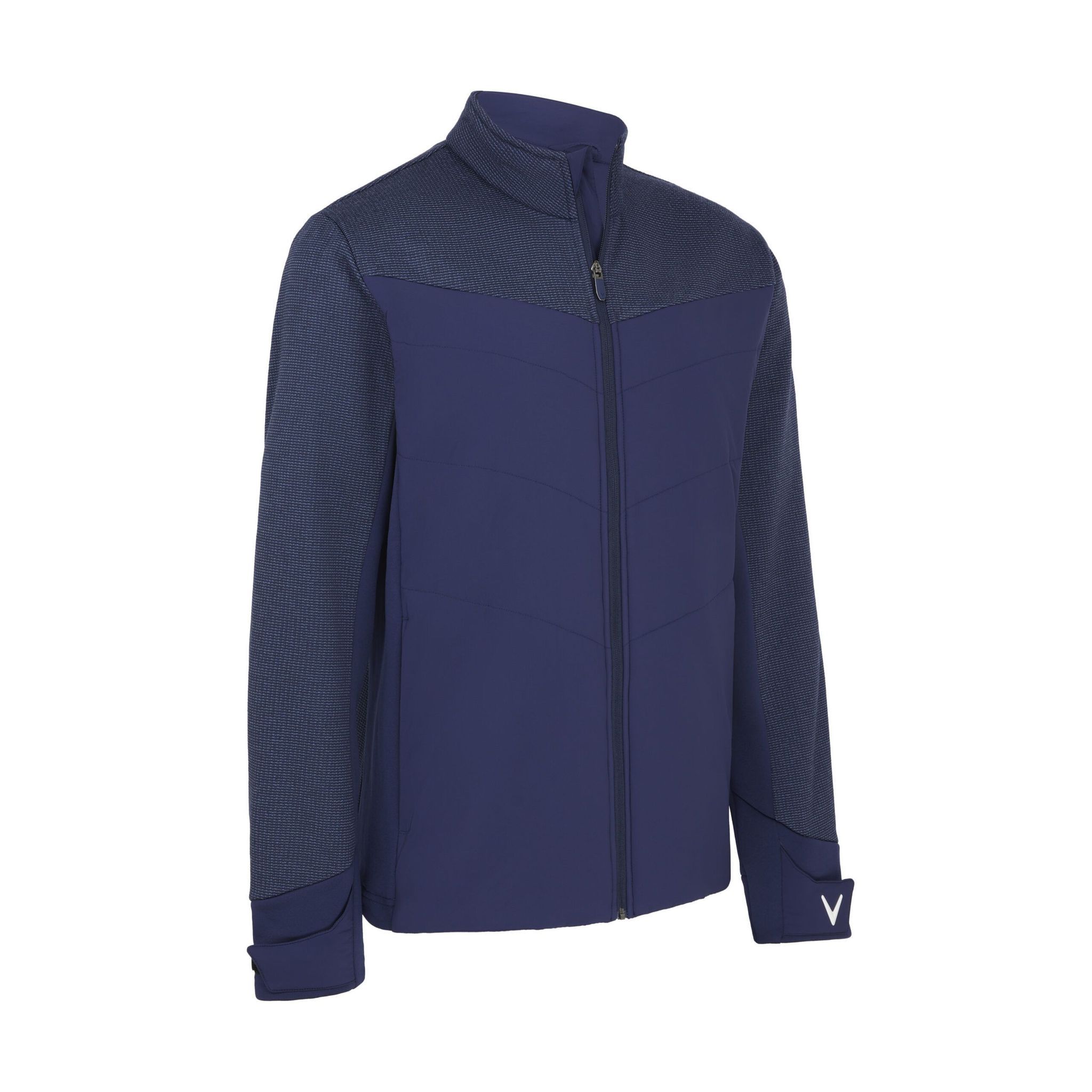 Giacca da golf isolata Callaway Emea Primaloft blu navy scuro, Heat Uomo
