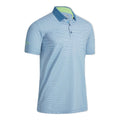 Callaway M All Over Chev Grid SS Polo Uomo Verde Acqua