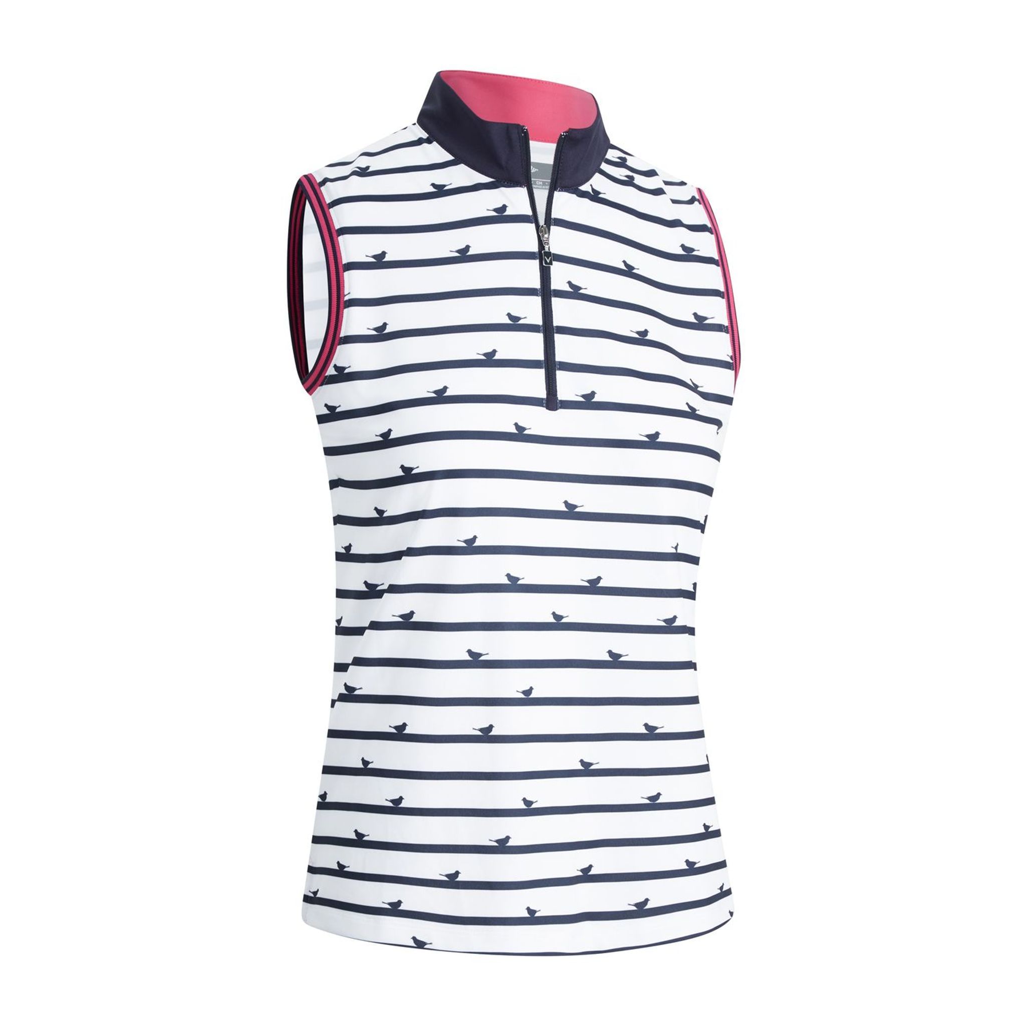 Callaway W Birdie Stripe SL Polo Peacoat Donna