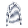 Callaway W Polo Birdie Stripe Protezione Solare Manica Lunga Peacoa Donna